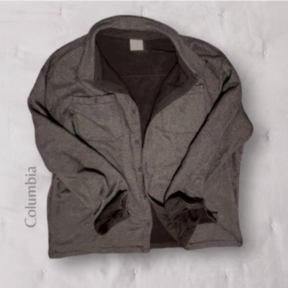 Mens Columbia Great Hart Mountain Shirt Jacket in Cordovan Heather- - Picture 11 of 16